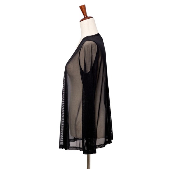 Women's Sheer Black Cardigan Size S Long Sleeve NWT - Picture 2 of 3